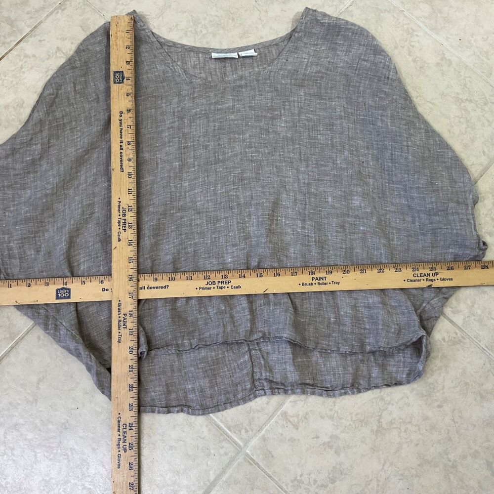 Sigrid Olsen 100% LinenTop Oversized Dolman sleeves Beach Coastal minimalist - Picture 8 of 10